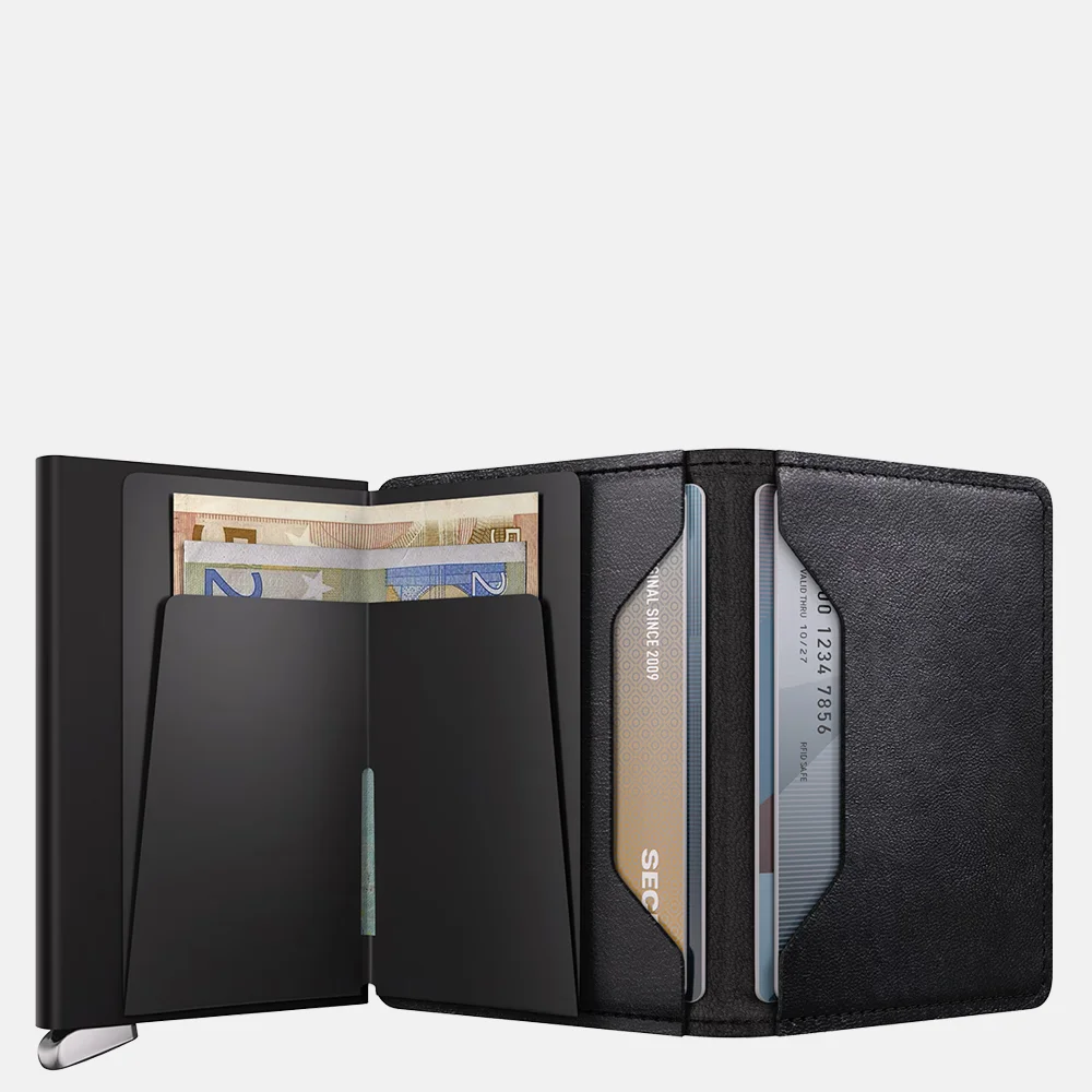Secrid Premium Slimwallet pasjeshouder Emboss Lines Black + bij Duifhuizen