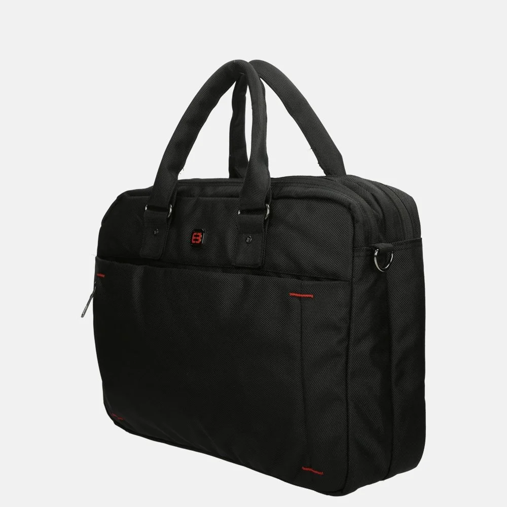 Enrico Benetti Cornell laptoptas 15 inch black bij Duifhuizen