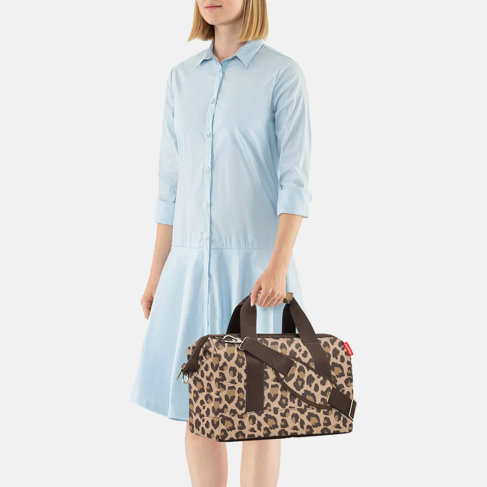 Reisenthel Allrounder weekendtas M leo macchiato bij Duifhuizen