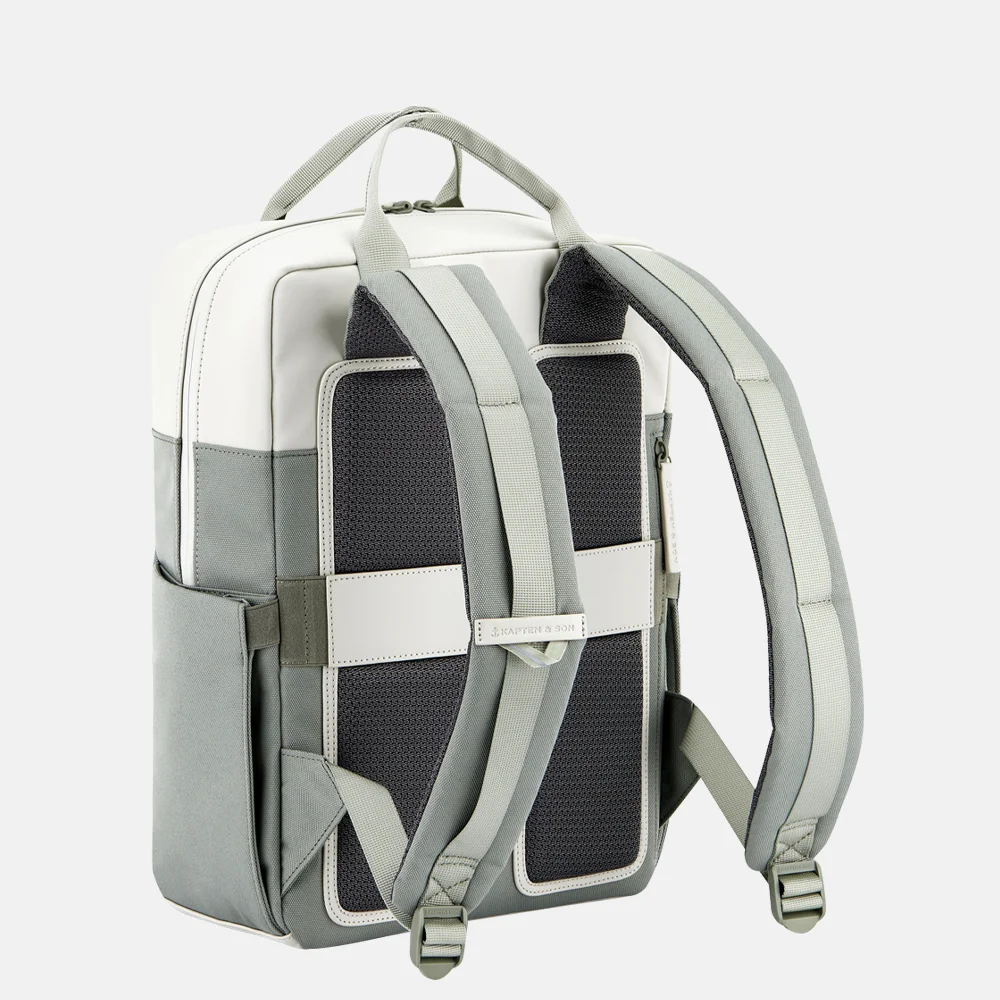 Kapten & Son Bergen Pro rugzak muted sage  bij Duifhuizen