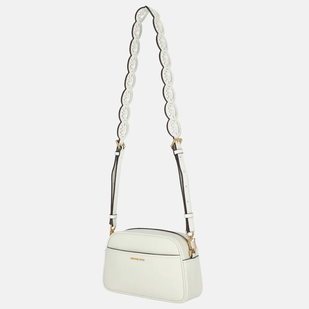 Michael Kors Jet set crossbody tas optic white bij Duifhuizen