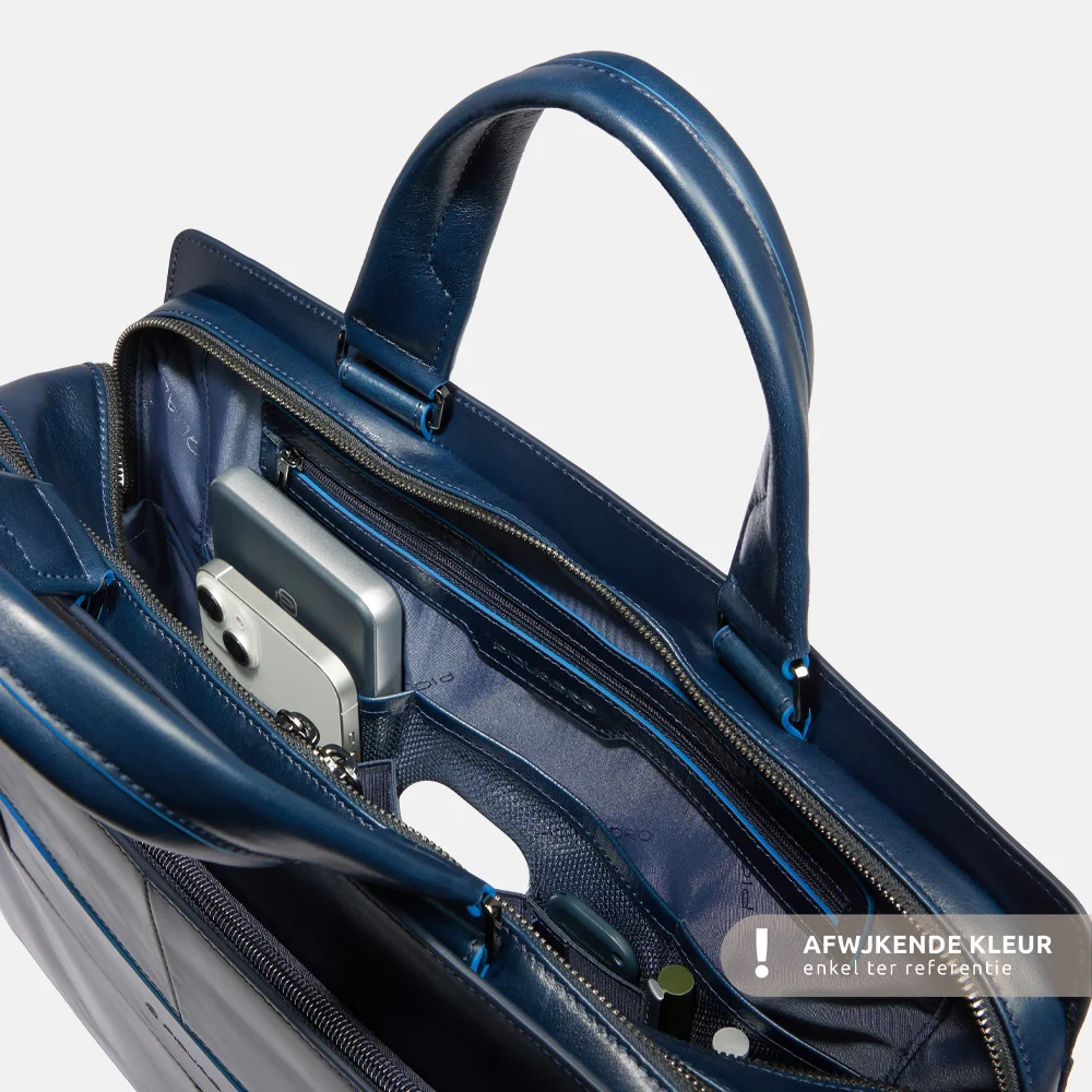 Piquadro laptoptas 15 inch orange bij Duifhuizen