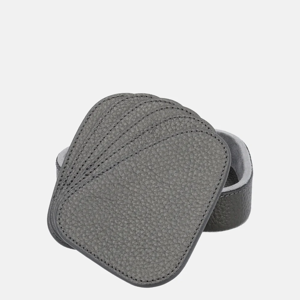 Chamada leren onderzetters effen organisch gun bij Duifhuizen