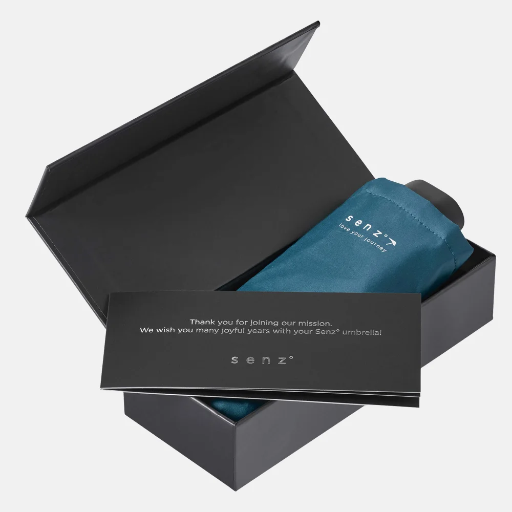 Senz micro opvouwbare paraplu lyons blue bij Duifhuizen