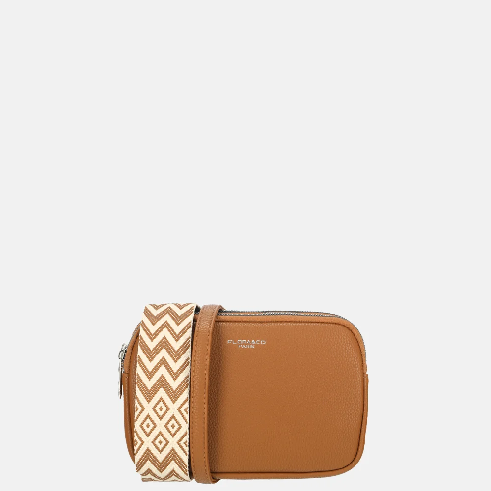 Flora & Co crossbody tas camel
