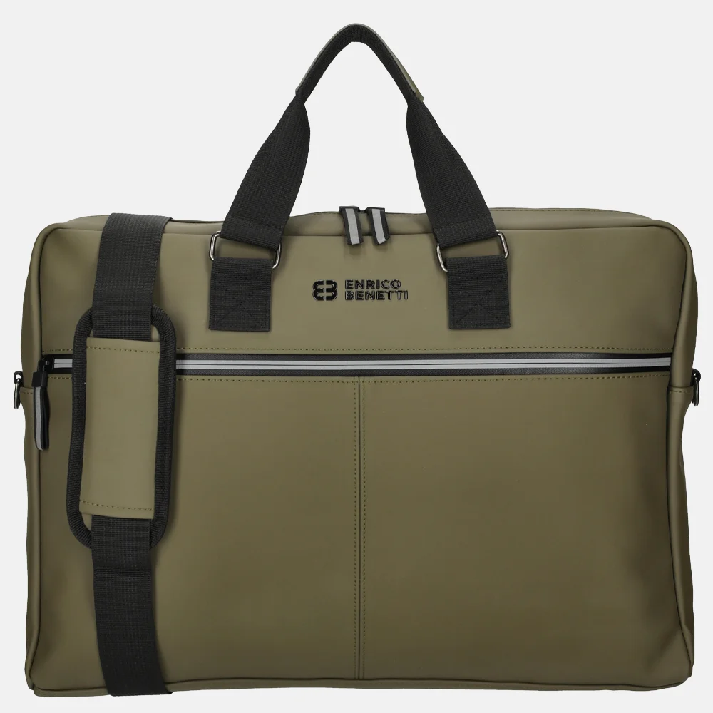 Enrico Benetti Bergen laptoptas 17 inch olive