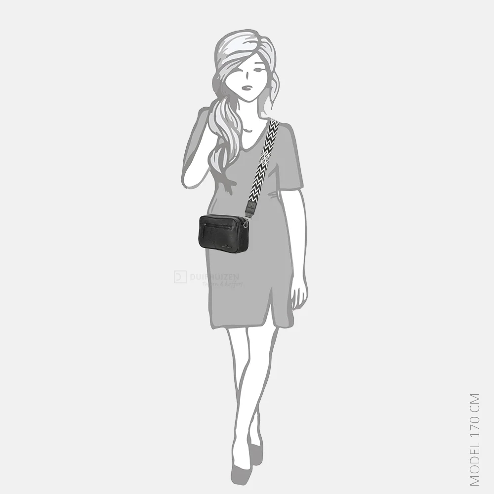 Enrico Benetti Stacey crossbody tas zwart bij Duifhuizen