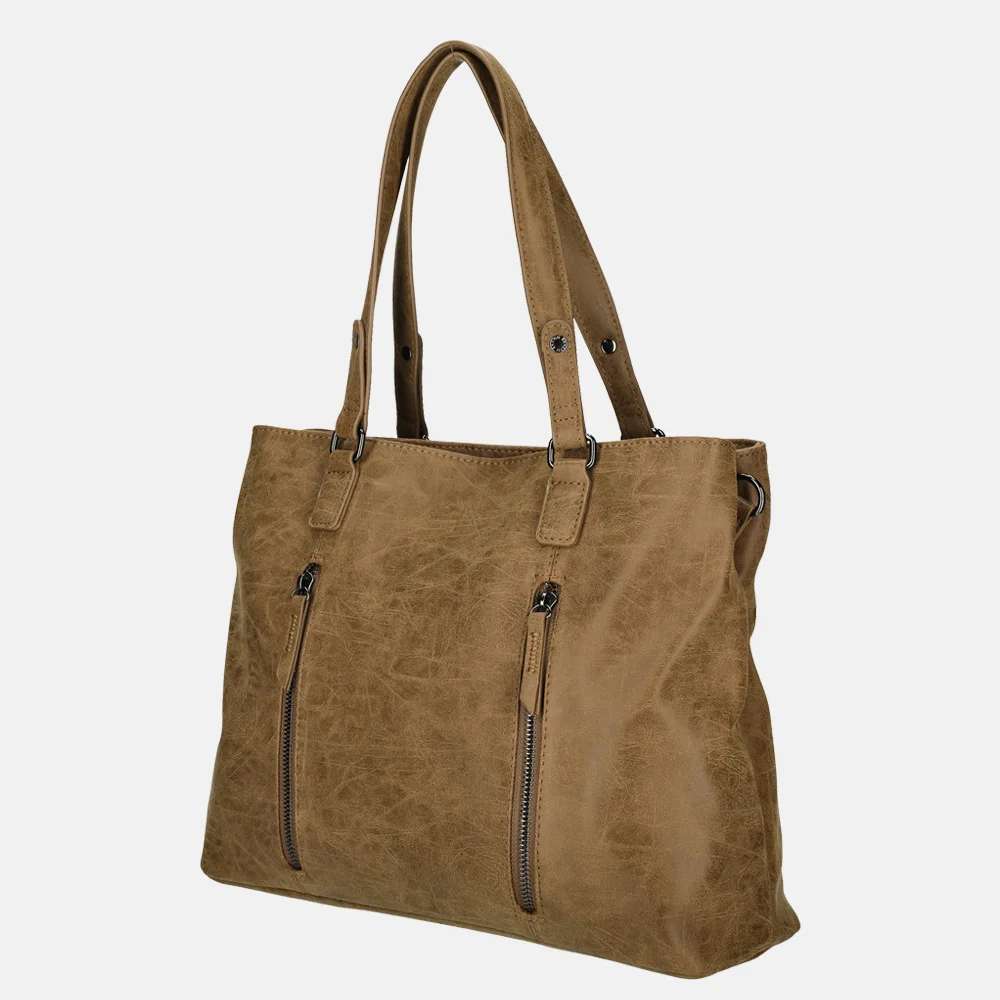 Enrico Benetti Kylie shopper camel bij Duifhuizen