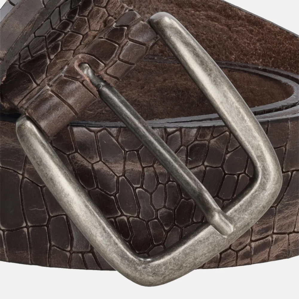 DD Exclusive herenriem 4 cm donkerbruin bij Duifhuizen