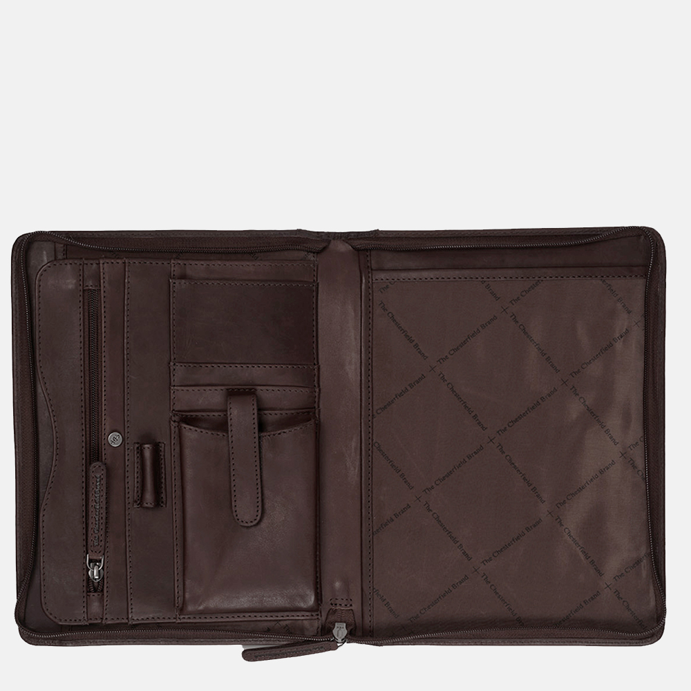 Chesterfield Alton schrijfmap A5 dark brown bij Duifhuizen