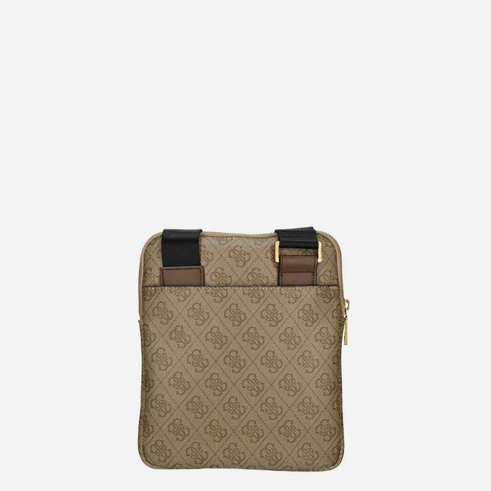 Guess Milano crossbody tas bbo brown bij Duifhuizen