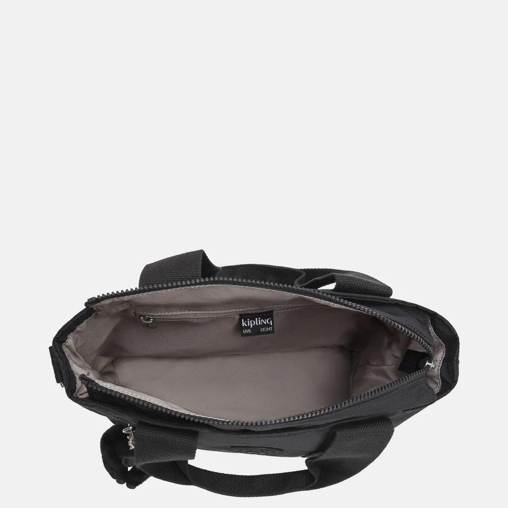 Kipling Minta handtas M black noir bij Duifhuizen