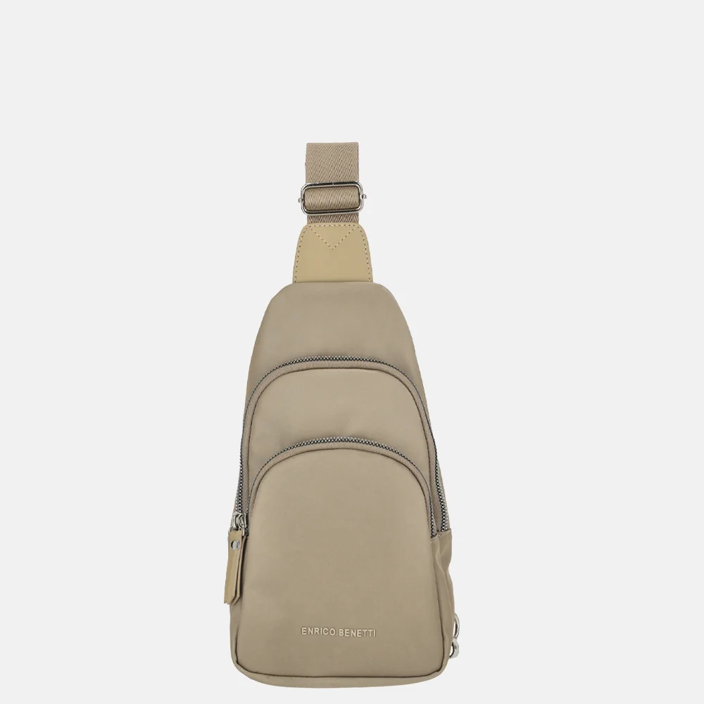 Enrico Benetti Caroline crossbody tas taupe