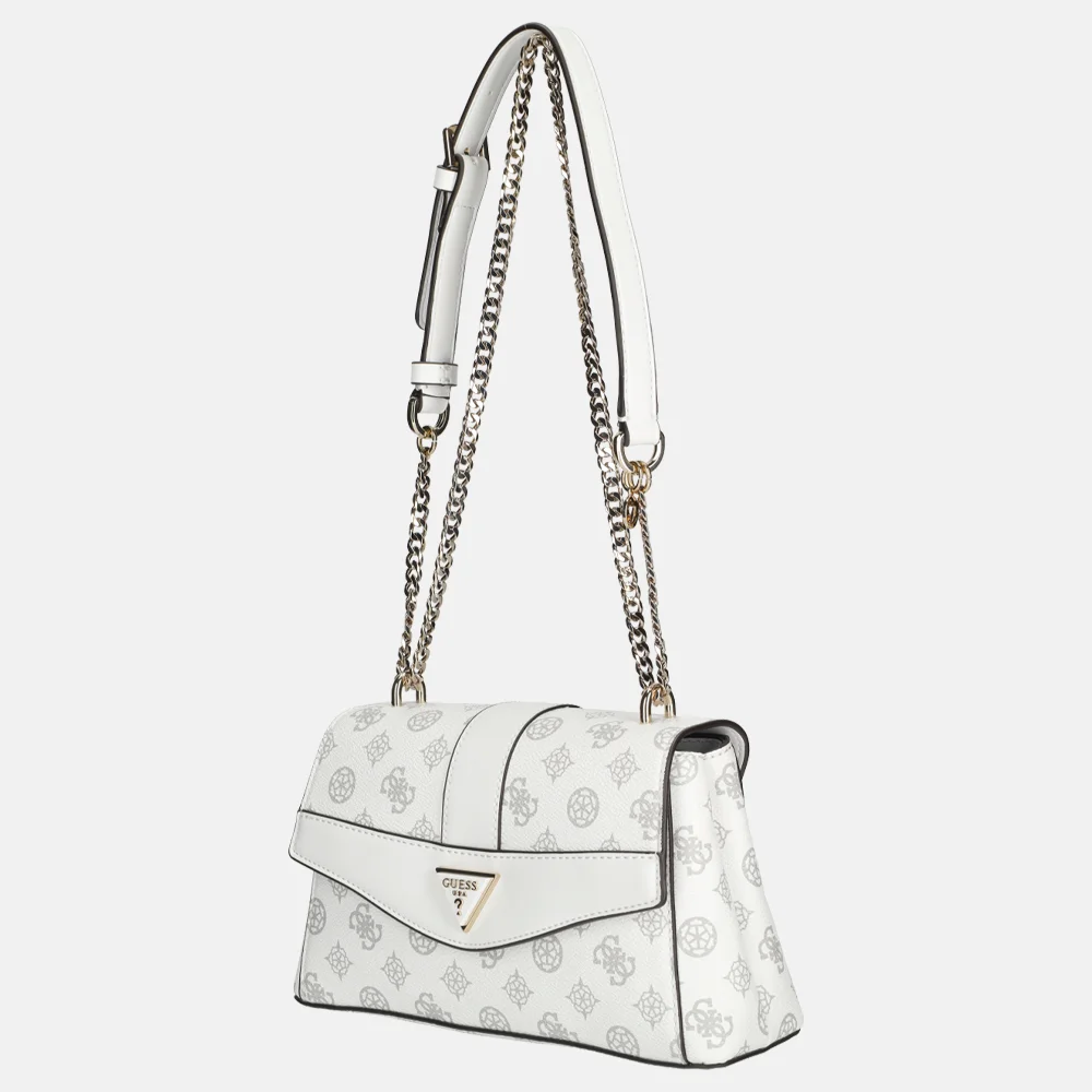 Guess Dorys crossbody tas white logo bij Duifhuizen