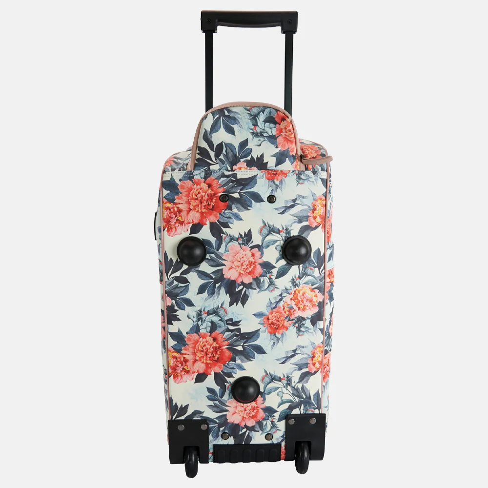 New Rebels Flora duffle reistas op wielen white bij Duifhuizen