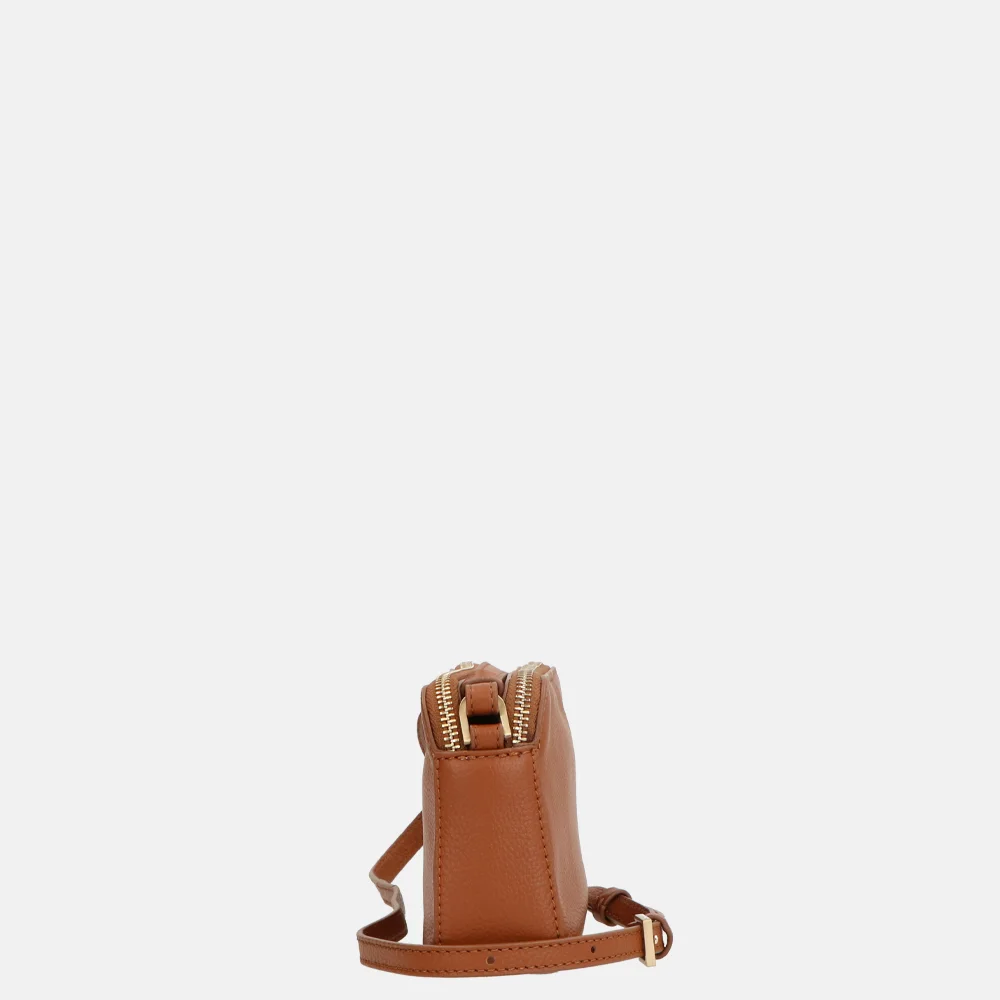 Loulou Essentiels Sue crossbody tas cognac bij Duifhuizen