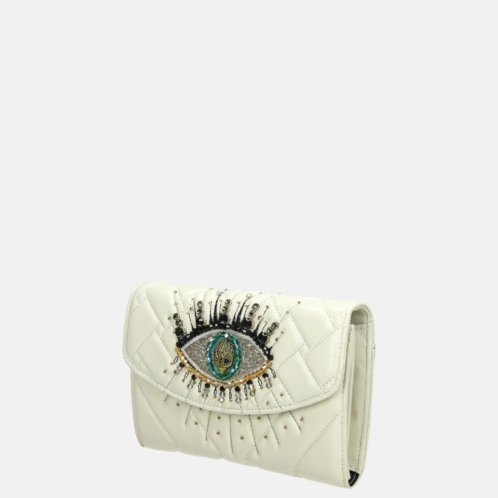 Kurt Geiger Kensington Eye Chain Wallet portemonnee bone bij Duifhuizen