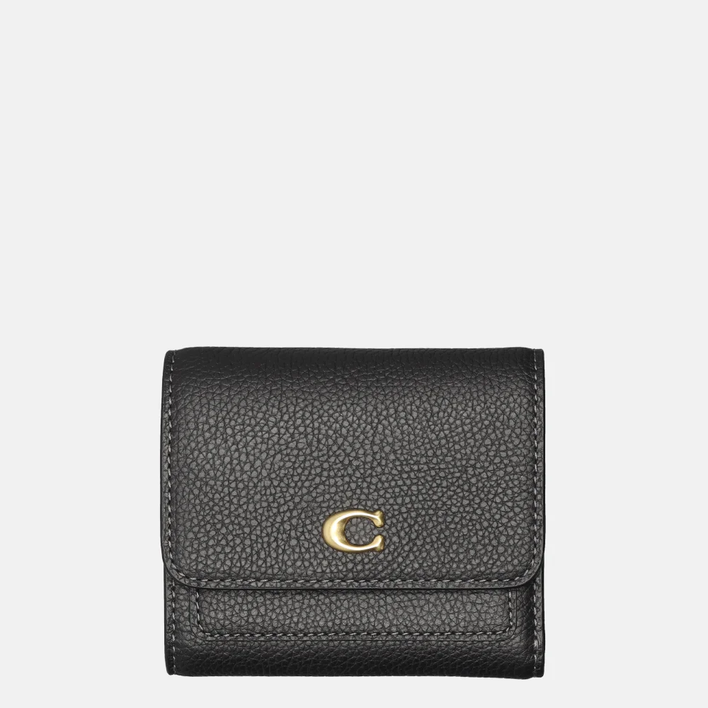 Coach portemonnee S black bij Duifhuizen