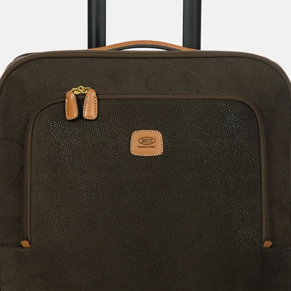 Bric's Trolley handbagage koffer 55 cm olive bij Duifhuizen