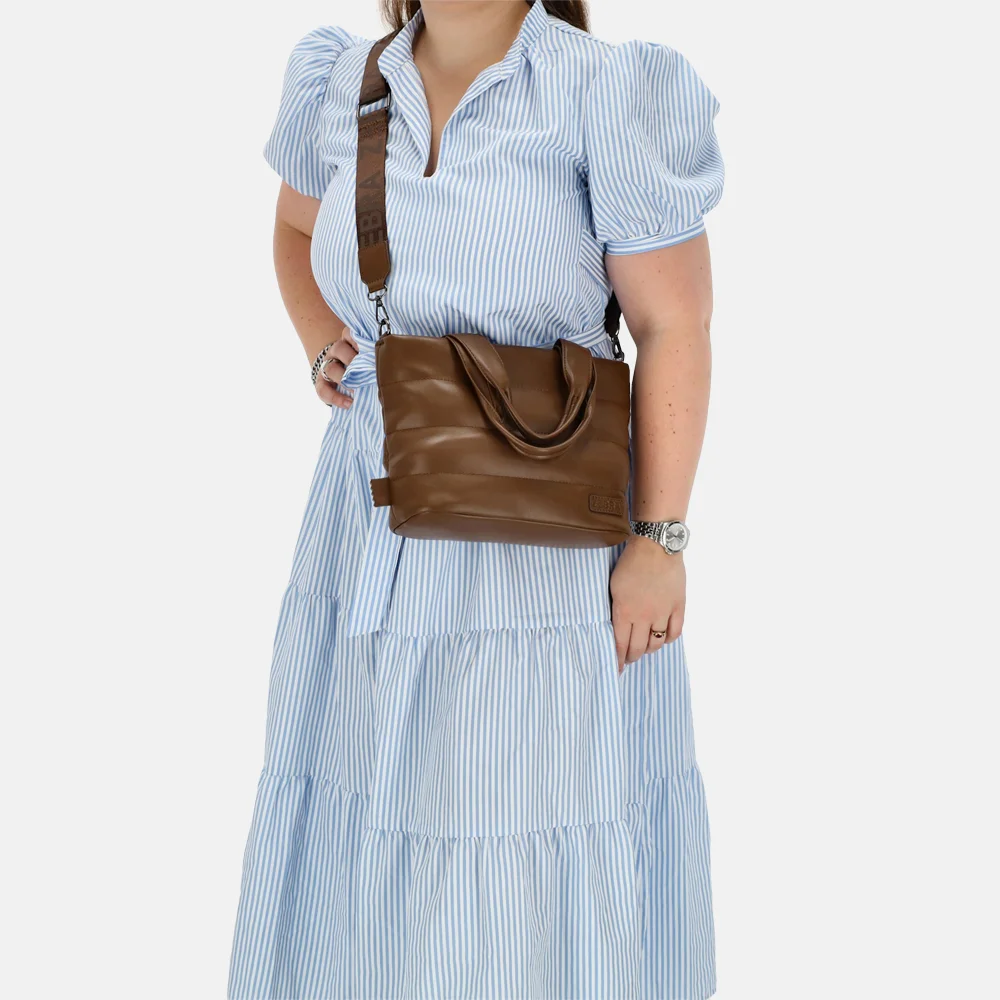 Zebra Trends Evie handtas bruin bij Duifhuizen