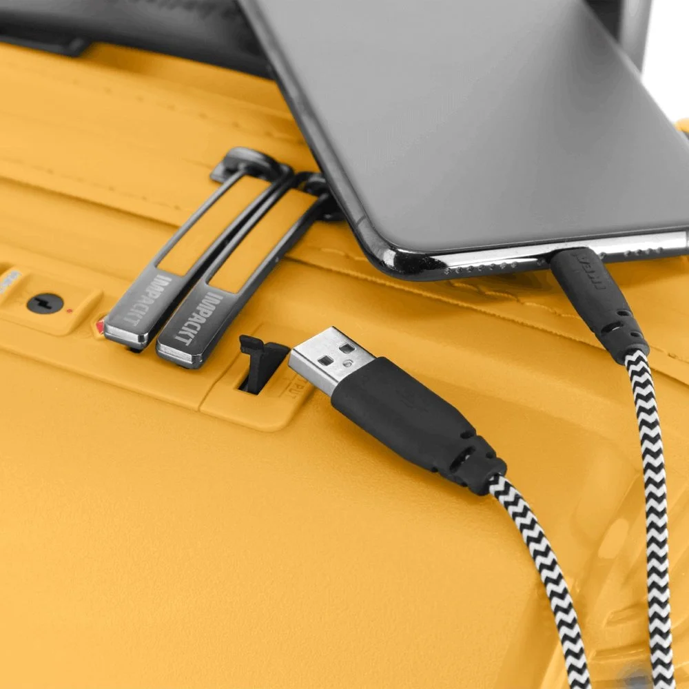 Impackt Spinner koffer 55 cm sunset yellow bij Duifhuizen