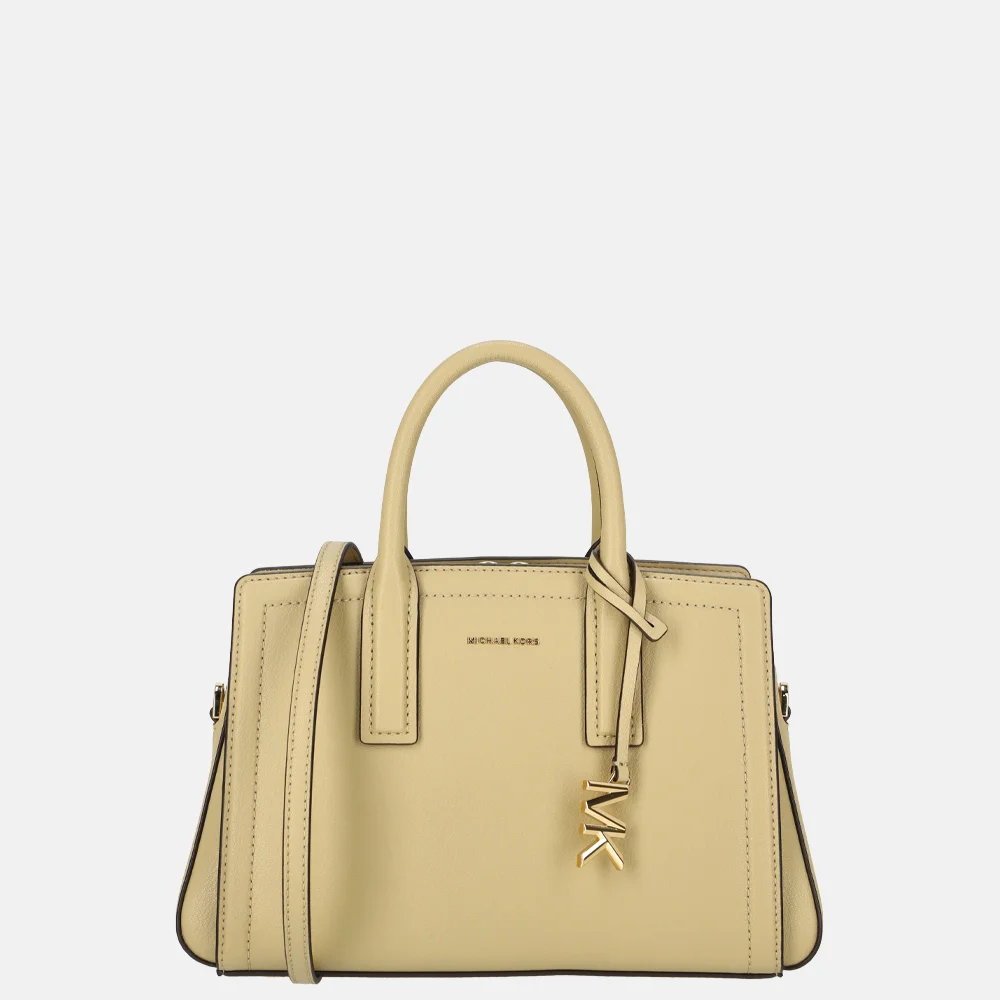 Michael Kors Laila satchel handtas S khaki bij Duifhuizen