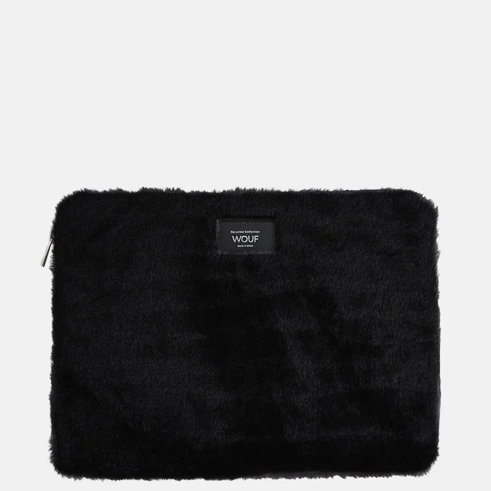 Wouf Black Forest laptophoes 13/14 inch faux fur