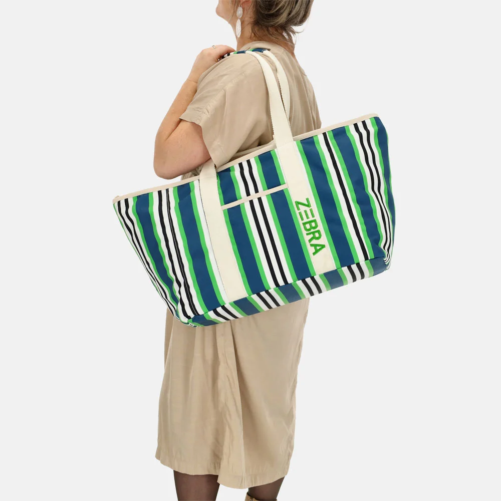 Zebra Trends Elise strandtas strepen bij Duifhuizen