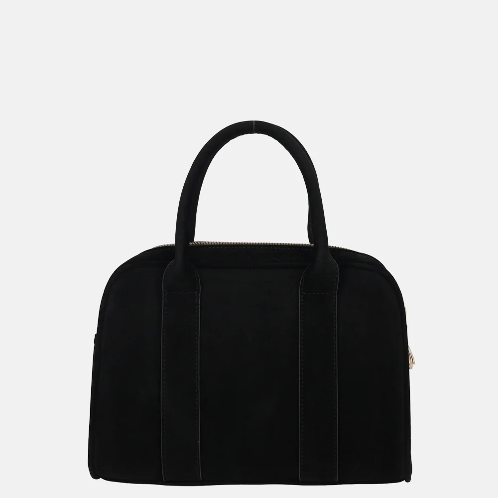 Flora & Co handtas bowling suedine noir bij Duifhuizen