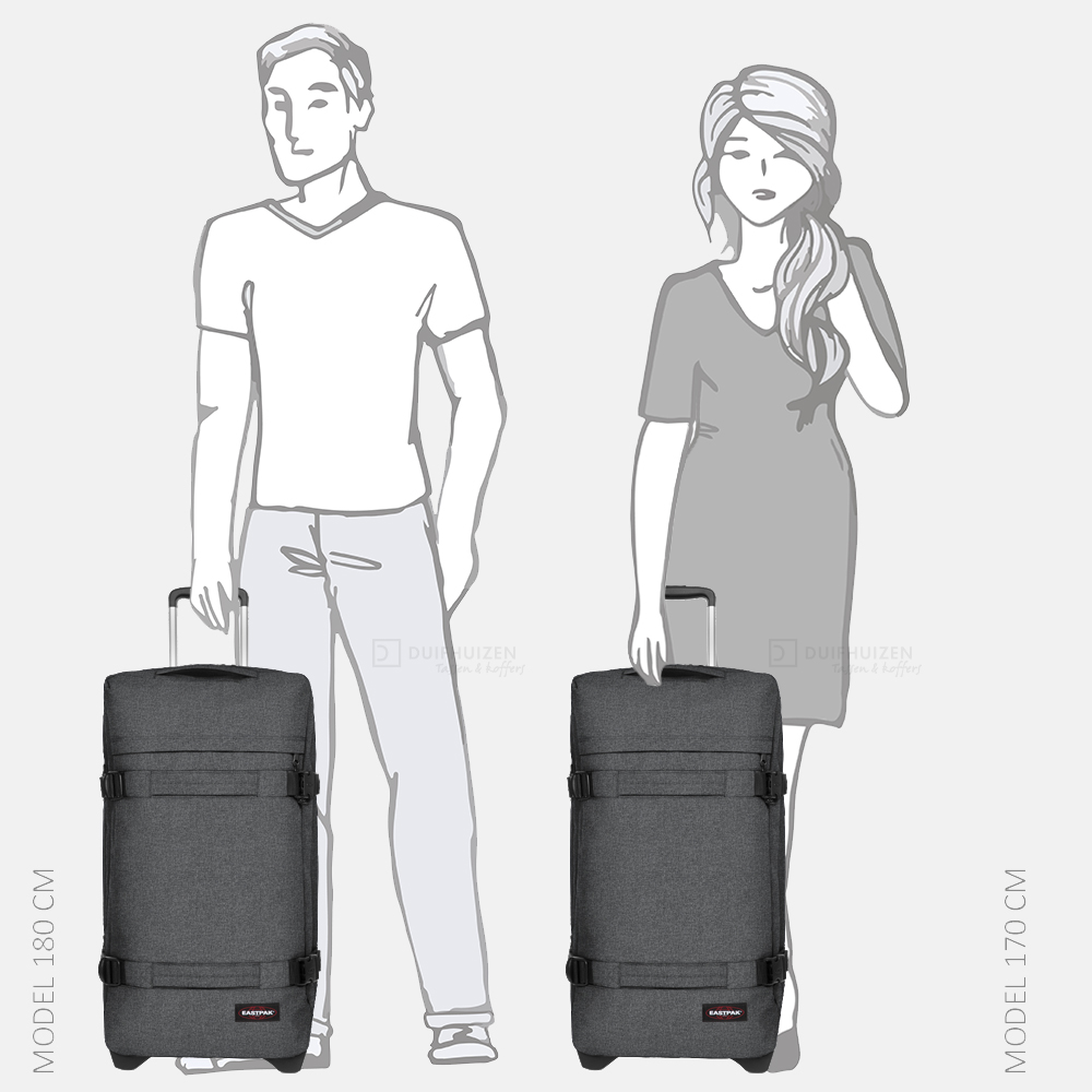 Eastpak Transit'R reistas M black denim bij Duifhuizen