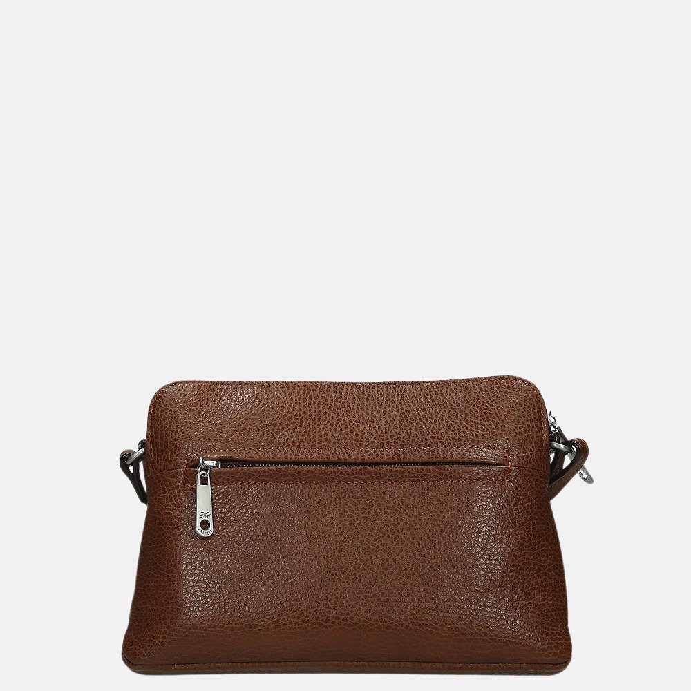 GiGi Fratelli Romance crossbody tas brandy bij Duifhuizen