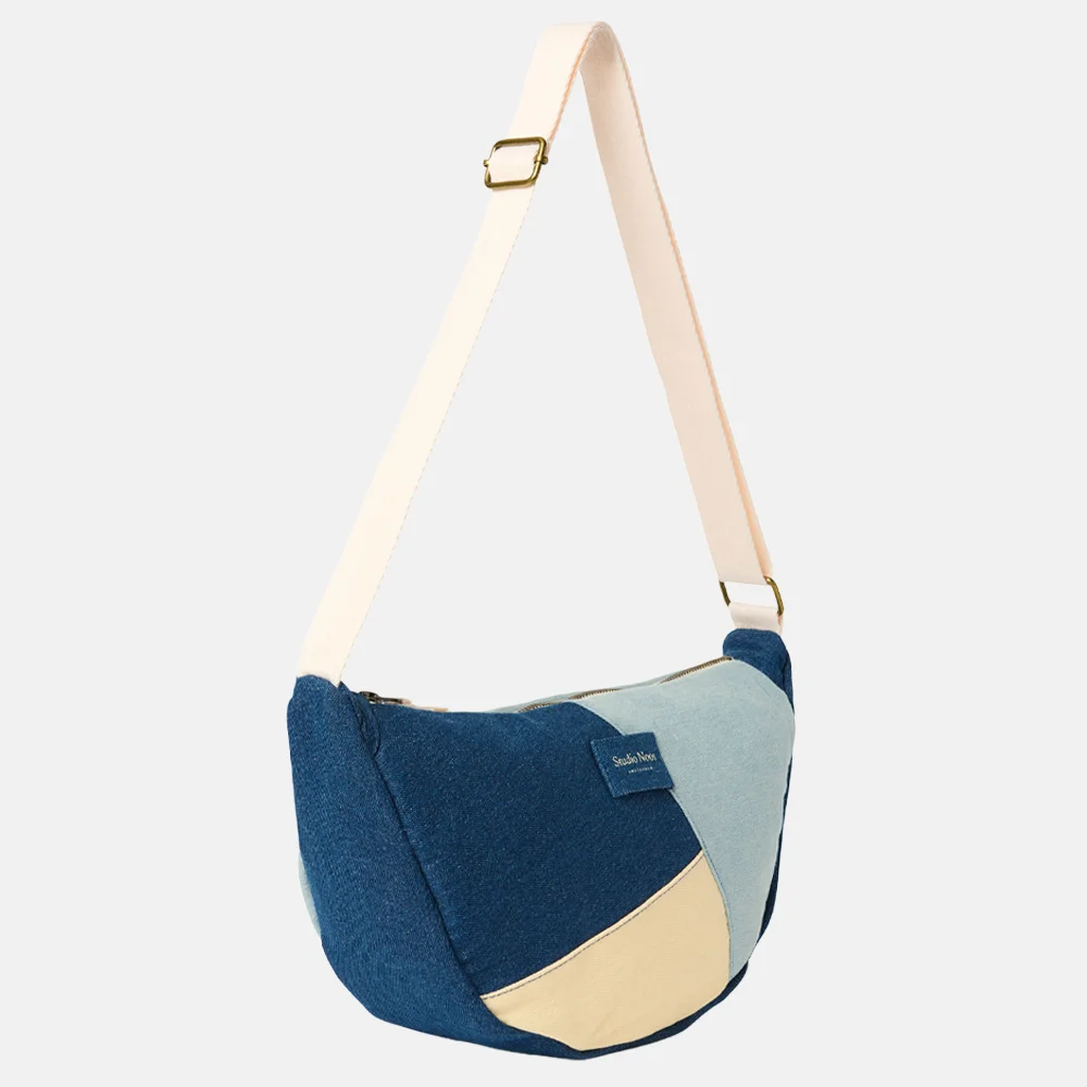 Studio Noos Patchwork adult fanny pack denim bij Duifhuizen