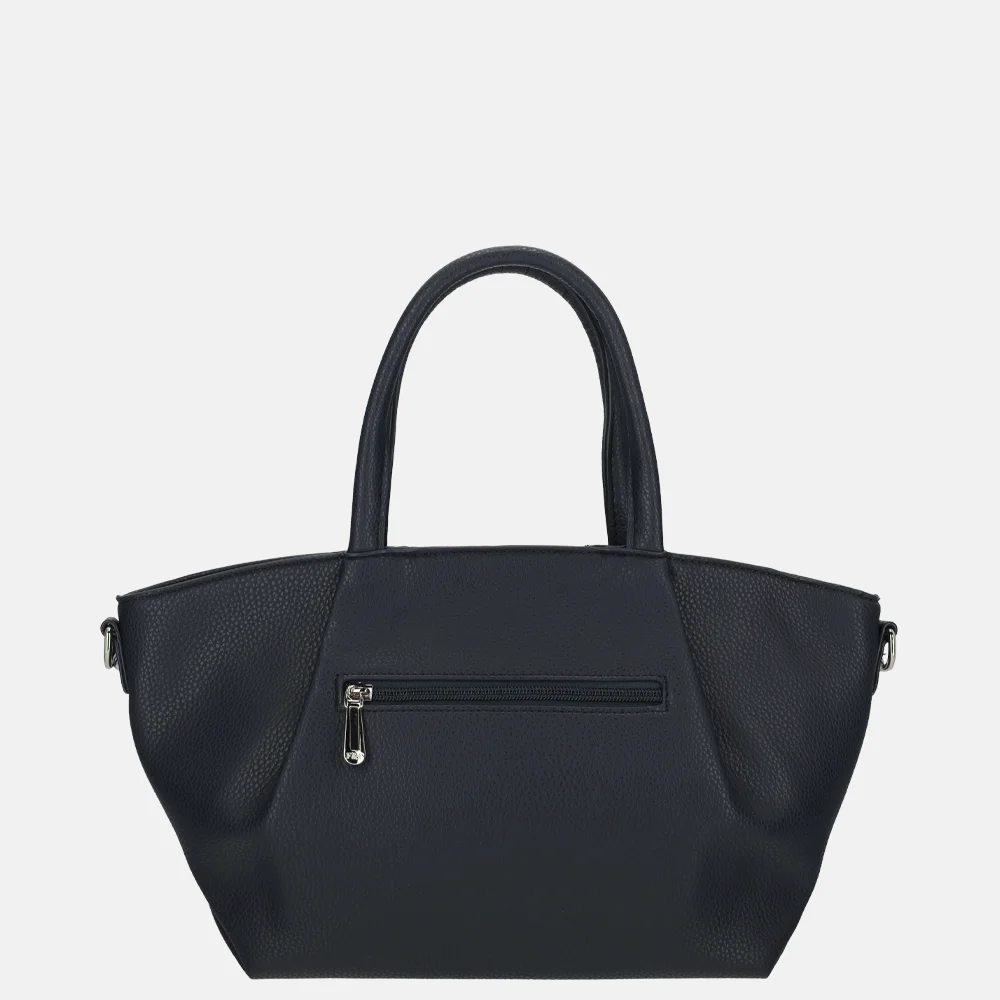 Flora & Co handtas navy bij Duifhuizen