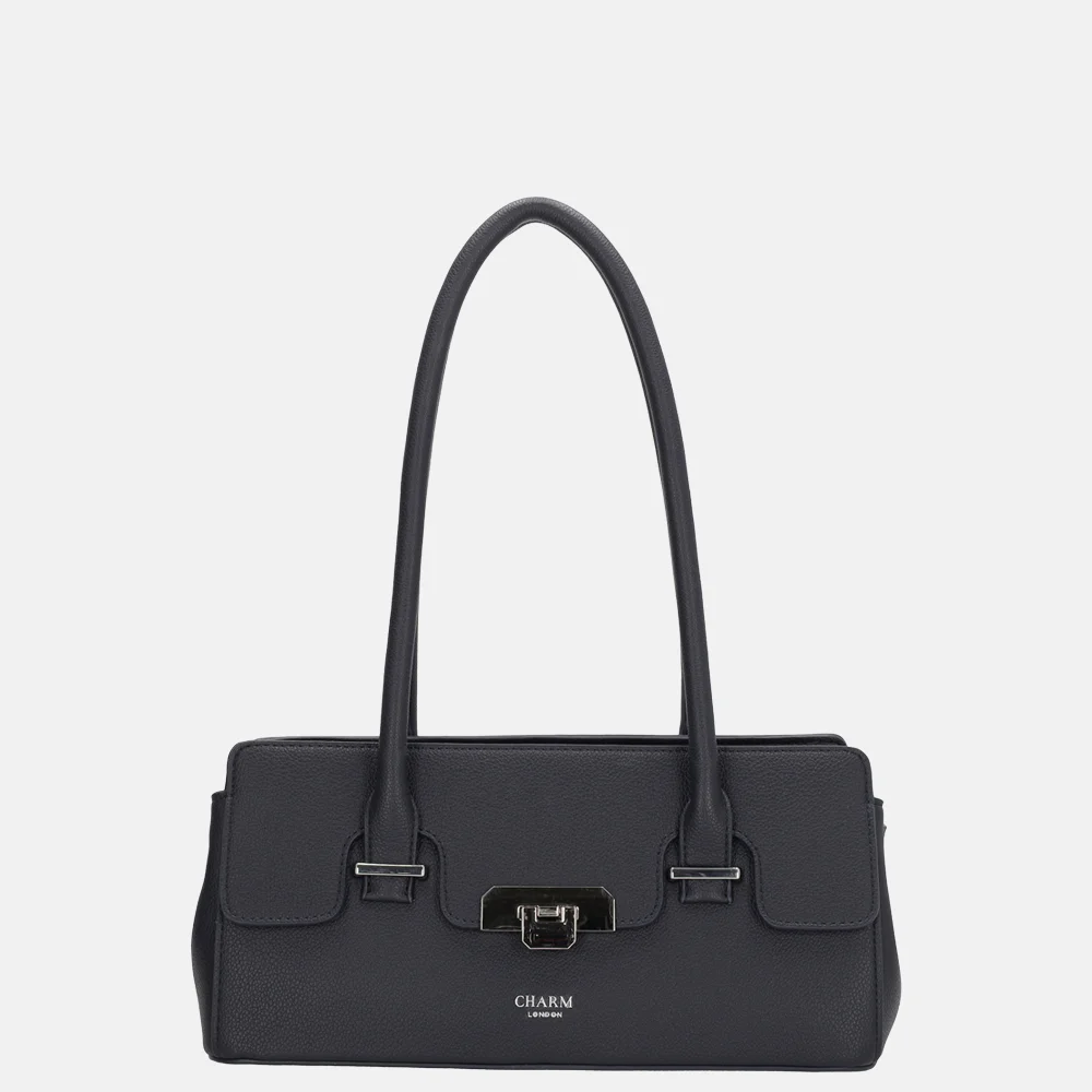 Charm London Soho schoudertas classic blauw bij Duifhuizen