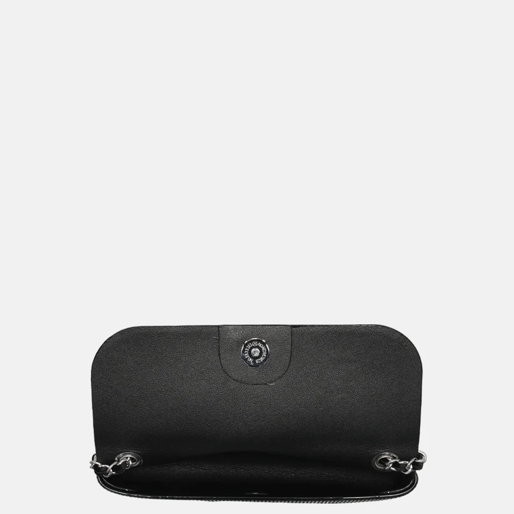 Flora & Co clutch strass gris anthracite bij Duifhuizen