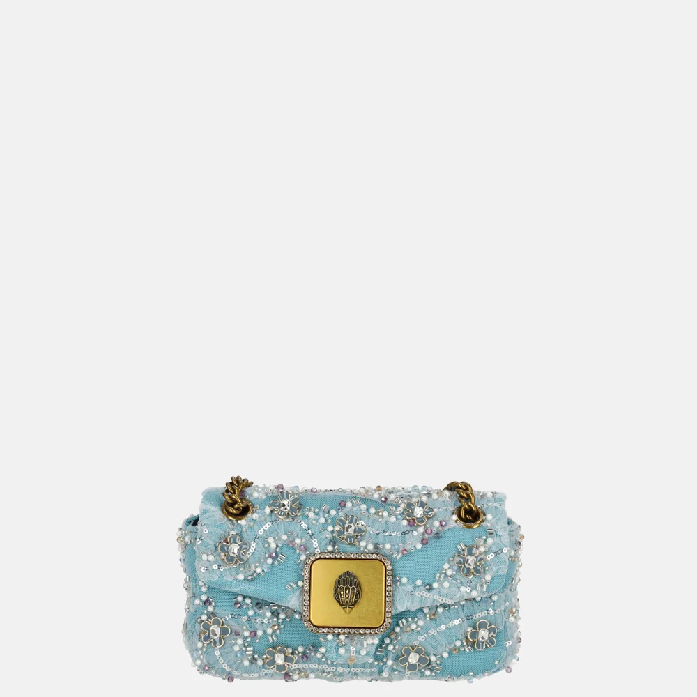 Kurt Geiger Pimlico schoudertas mini blue pal bij Duifhuizen