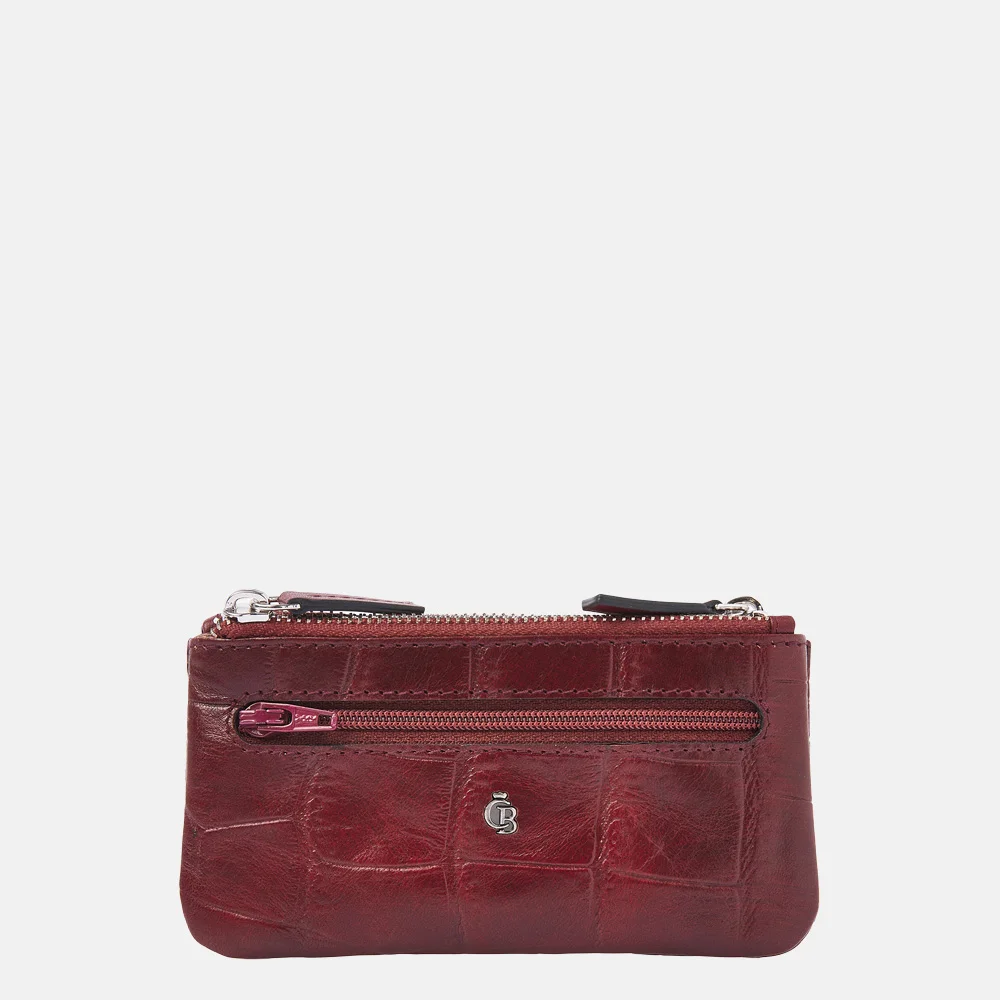 Castelijn en Beerens double zip sleuteletui croco rood