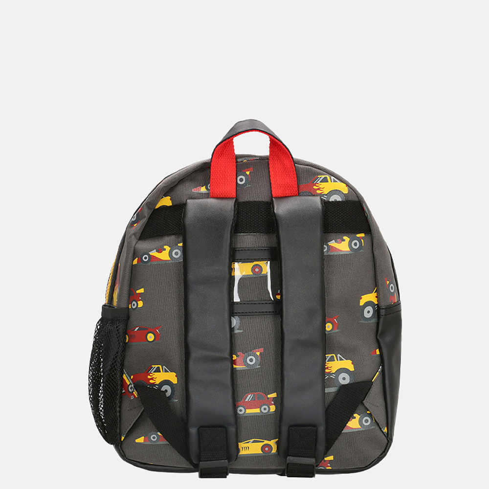 Zebra Trends kinderrugzak auto's grijs bij Duifhuizen