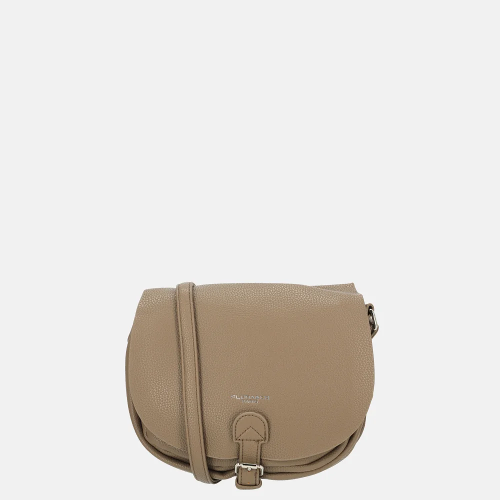 Flora & Co crossbody tas taupe bij Duifhuizen