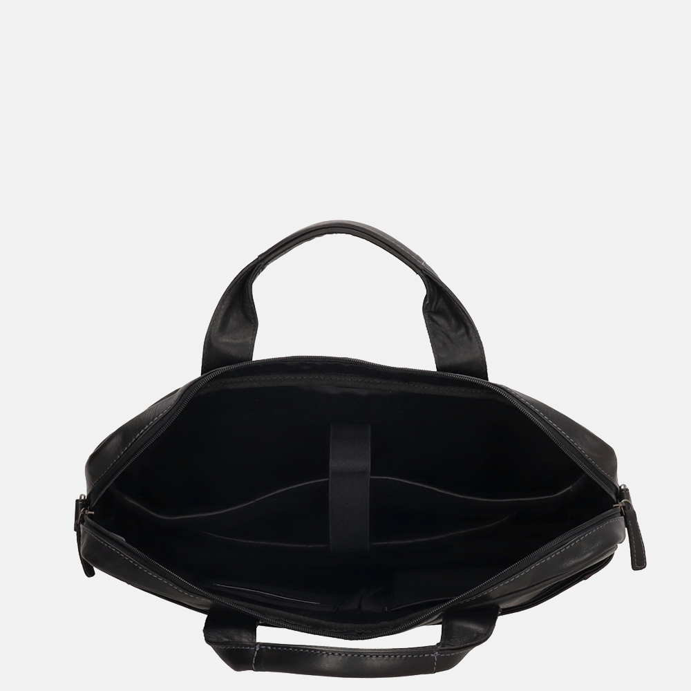 Hide & Stitches Japura laptoptas 15.6 inch zwart bij Duifhuizen