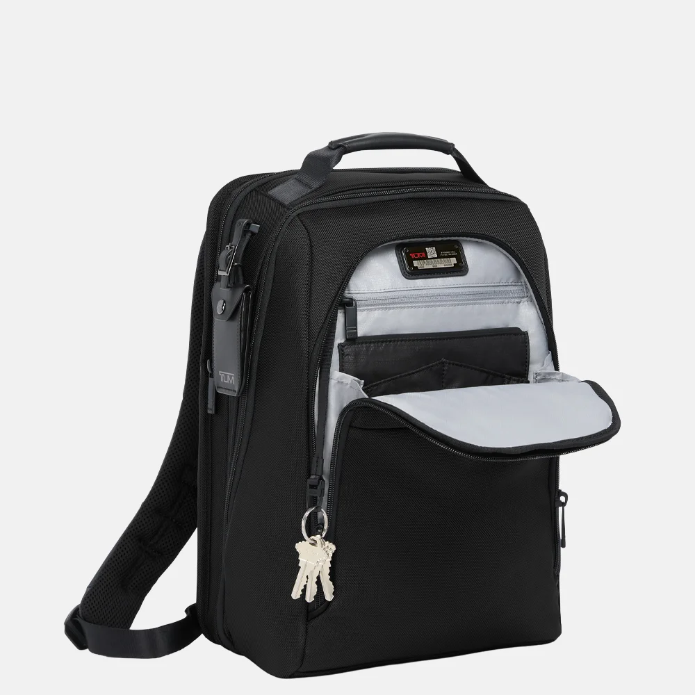 Tumi Alpha laptoprugzak expandable medium 15 inch black bij Duifhuizen