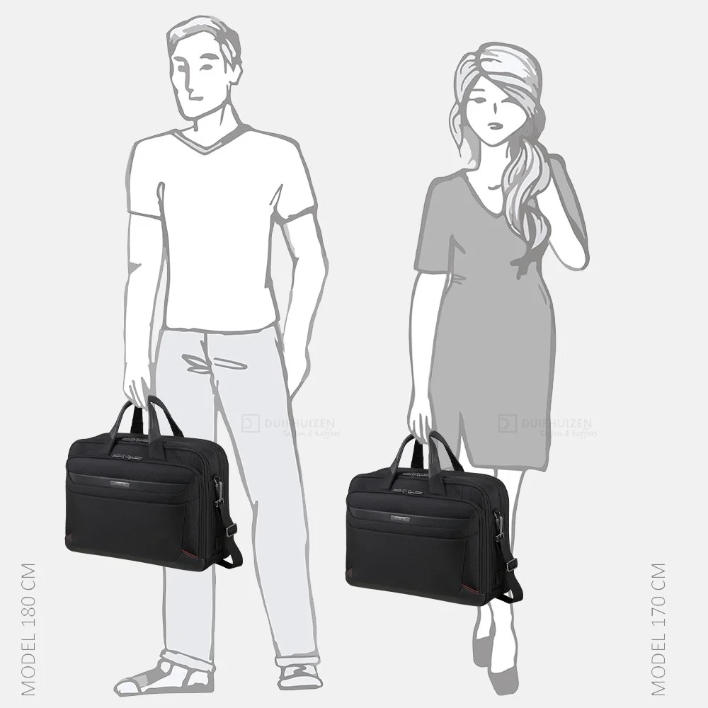 Samsonite Pro-Dlx 6 laptoptas 17.3 inch black bij Duifhuizen