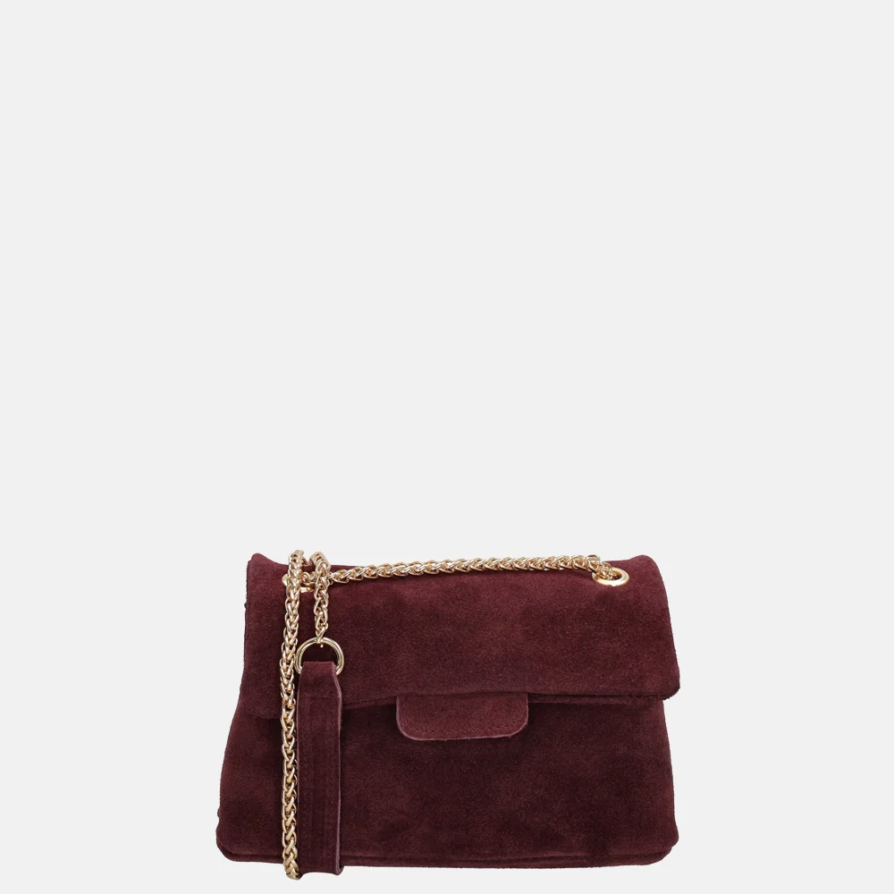 Charm London Elisa crossbody tas bordeaux rood bij Duifhuizen