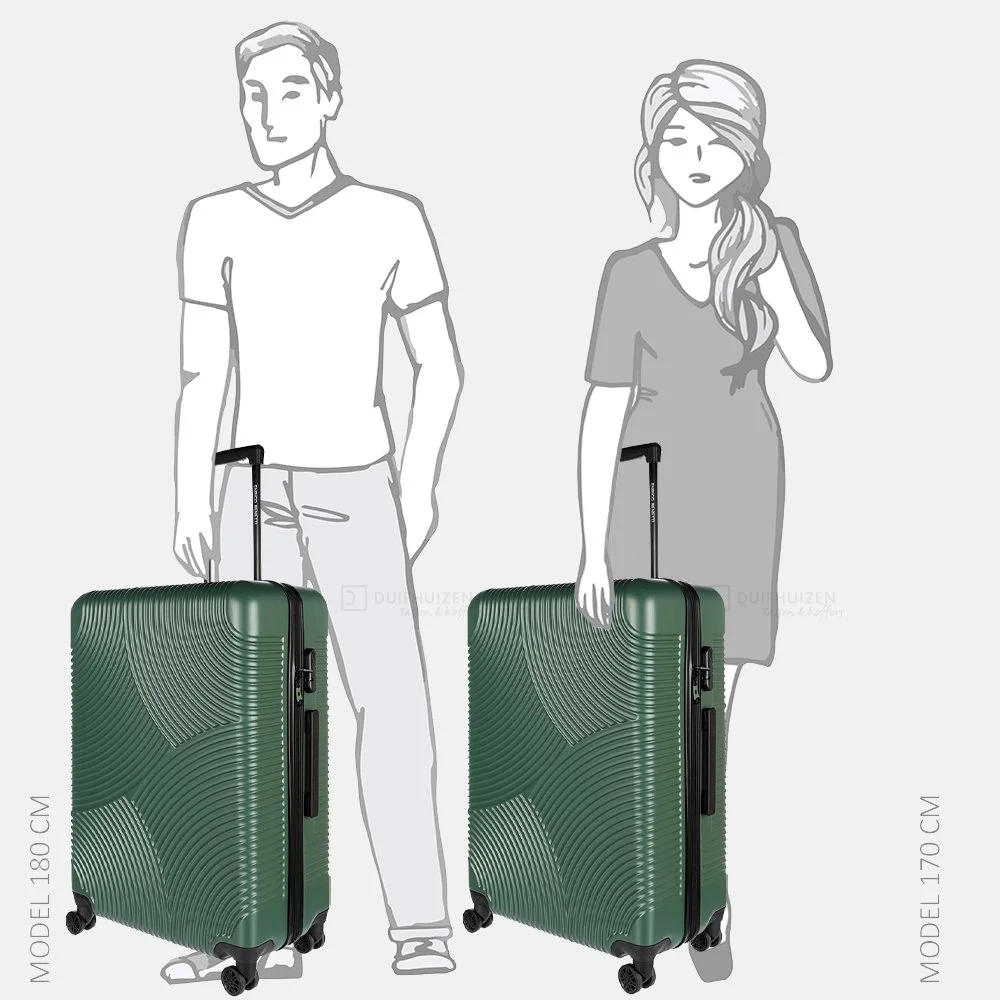 Enrico Benetti Spinner Louisville koffer 75 cm olijf bij Duifhuizen