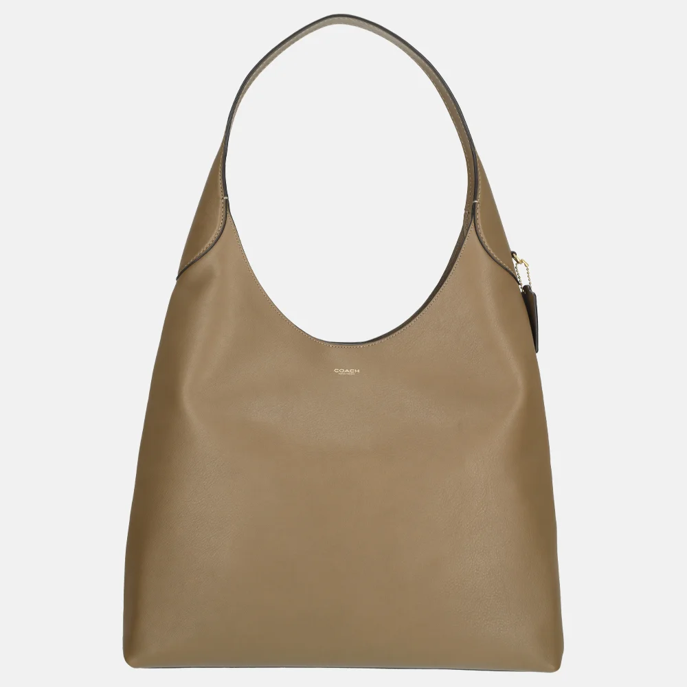 Coach Brooklynn schoudertas dark stone 