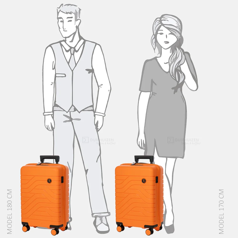 Bric's Ulisse handbagage koffer 55 cm orange bij Duifhuizen