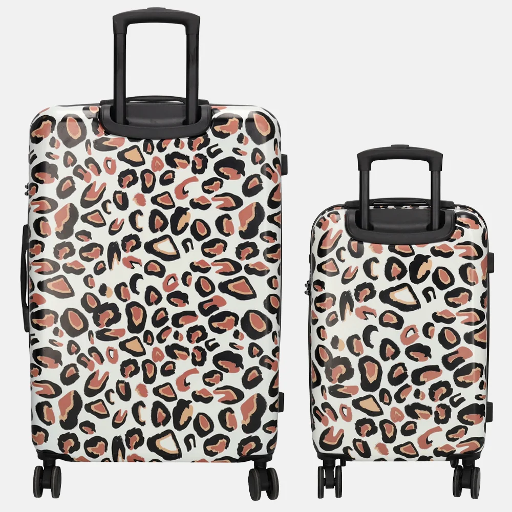 Zebra Trends kofferset 76cm + 50cm panter bij Duifhuizen