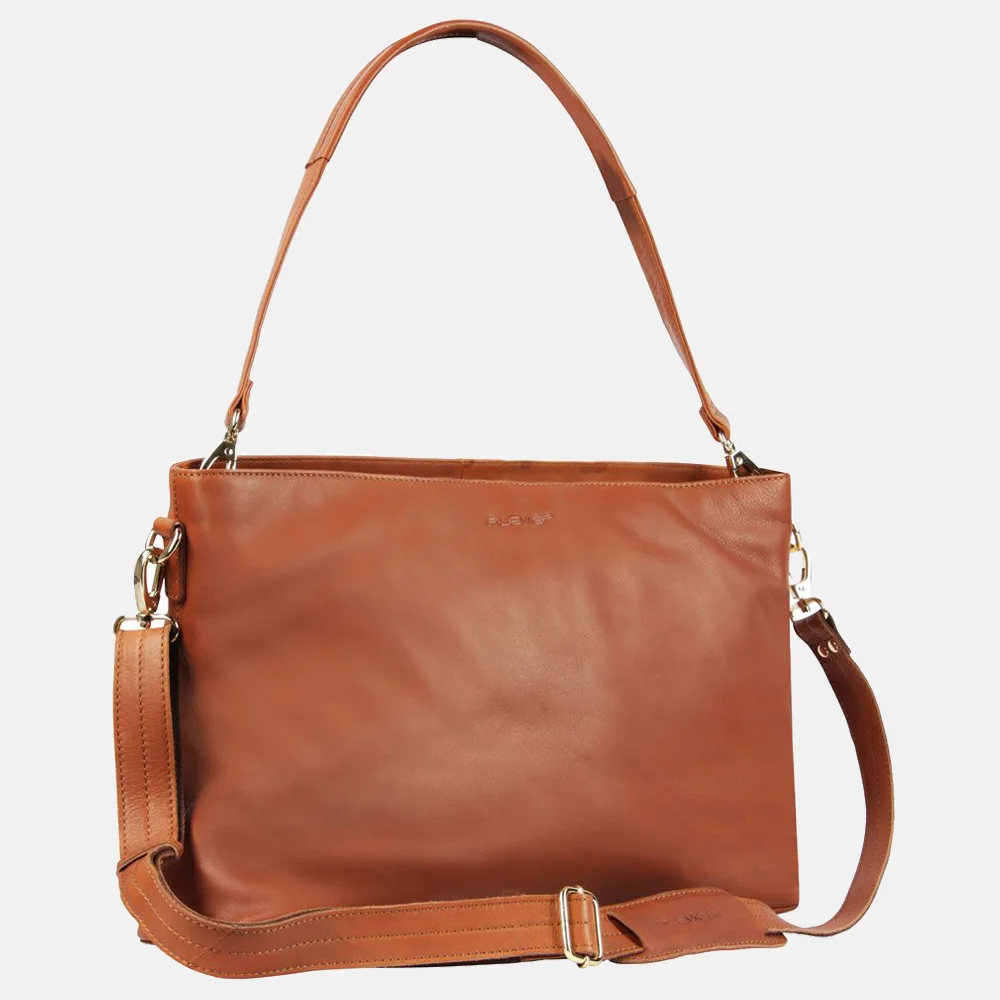 Plevier Millau laptoptas 15 inch cognac bij Duifhuizen