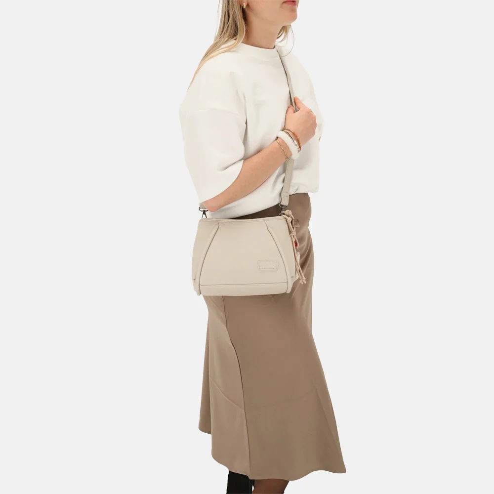 Zebra Trends Sofie crossbody tas creme bij Duifhuizen