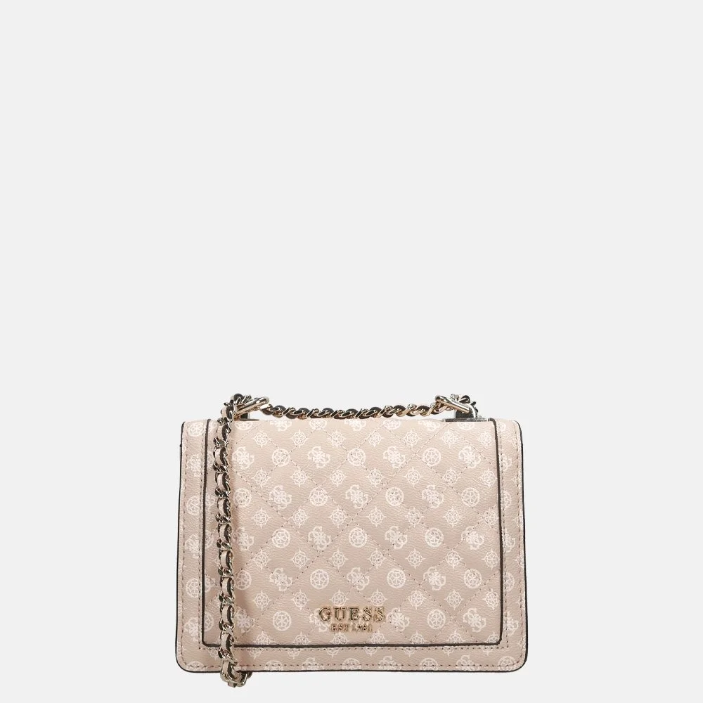Guess Abey Convertible crossbody tas light rose logo